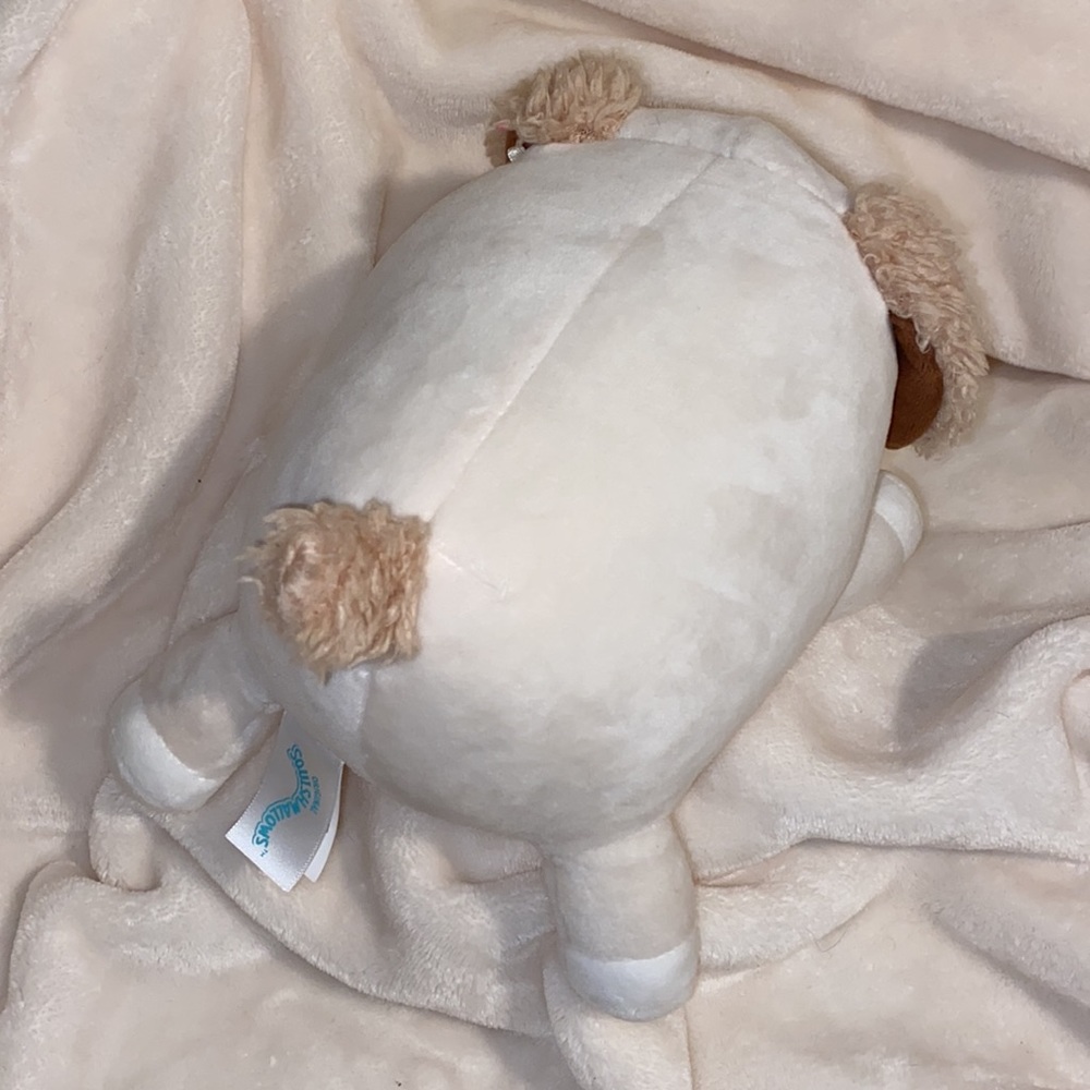 Squishmallows Harrison the Dog Hug Mees Laying Down Ultimate Soft Stuffed Pillow - Picture 8 of 12